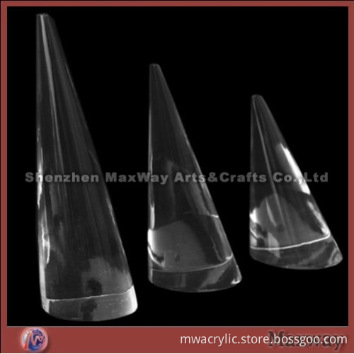 Exquisite clear table acrylic ring display stand/holder/spike